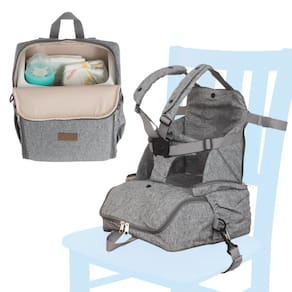 Mochila Booster Seat Nuby Easy Go 2 em 1 com arnês de 5 pontos
