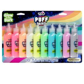 Puff Paint Tulip Glow in the Dark, pacote com 10 (0,75 fl. oz.)