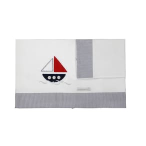 Lençol de Berço 3 peças Naval Marinho