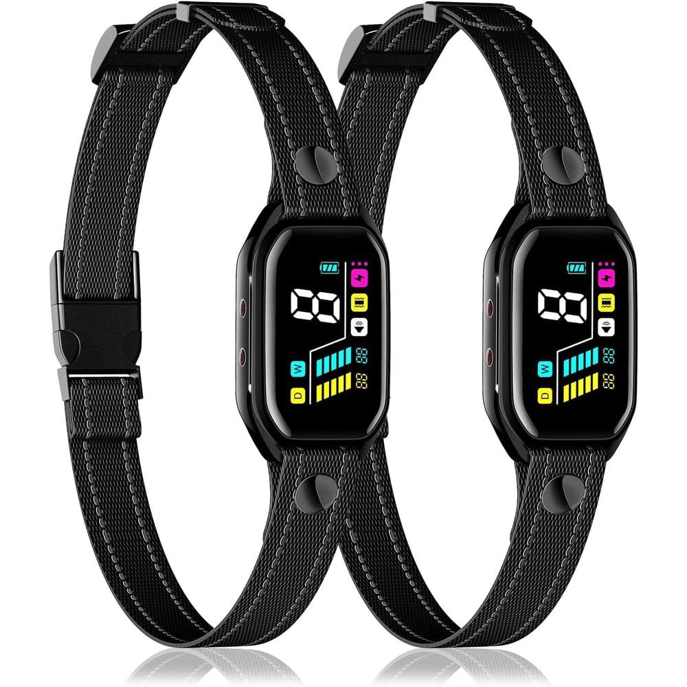 [Coleira de latido] Coleira de latido inteligente wisafoi, pacote com 2 unidades, para cães de 4 a 59 kg