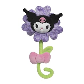 Flor de pelúcia Hello Kitty e seus amigos Kuromi roxa 35cm