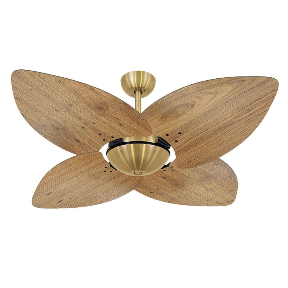 Ventilador de Teto Volare Dourado Dunamis Rádica Freijó 220V