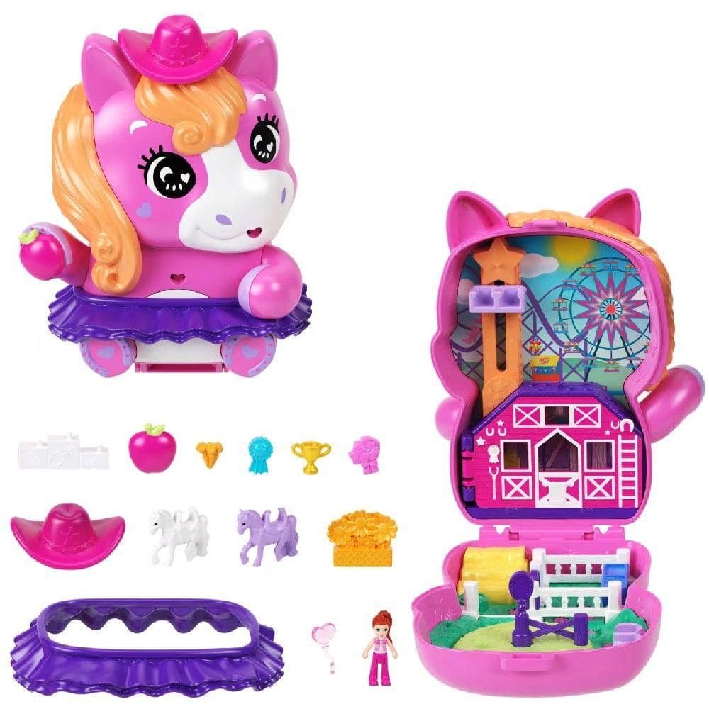 Polly Pocket Micro Mundo Estojo Pônei - Mattel