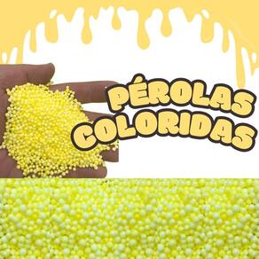 Pérolas De Eps Bolinhas De Isopor Coloridas 1 Litro Amarela