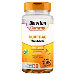 Bioviton Gummy Açafrão E Gengibre Unilife 30 Gomas