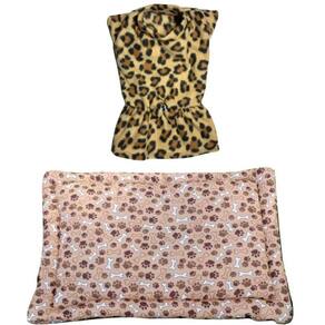 Kit Cães E Gatos - Colchonete P E Vestido De Inverno P