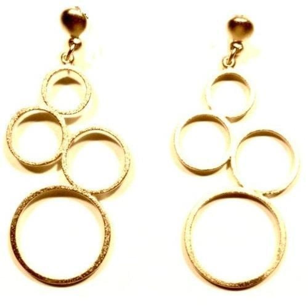 Brinco Folheado A Ouro Circulos