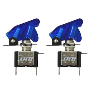 Kit 2 Chave Botão Liga Desliga 2 Posições 12V Led Azul