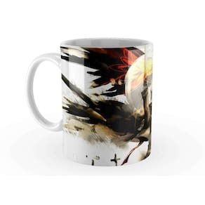 Caneca Attack On Titan Asas 325 Ml Interior E Alça Branca