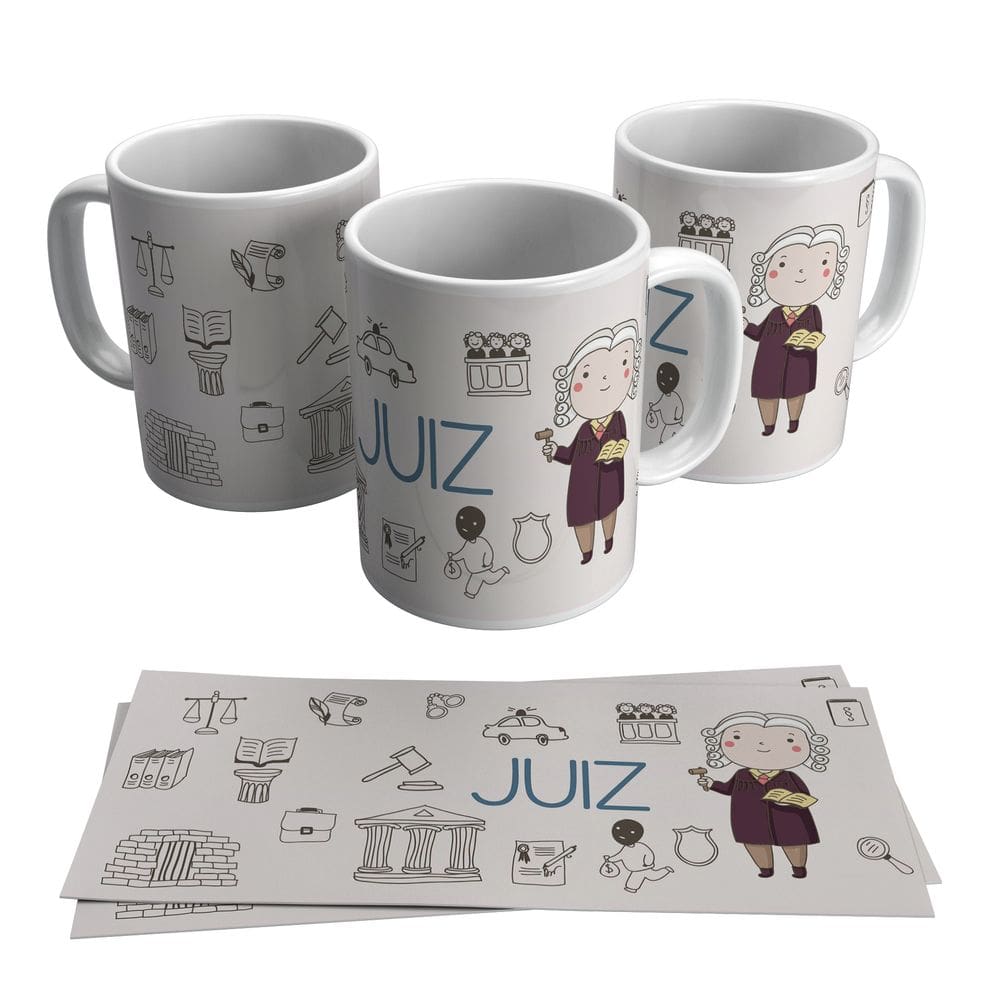 Caneca Juiz Justiça Profissão Julgamento 325ml