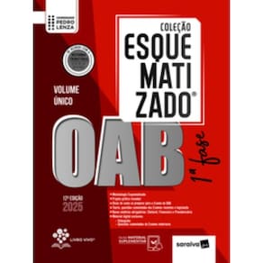 Coleção Esquematizado - Oab 1ª Fase - Volume Único - 12ª Edição 2025