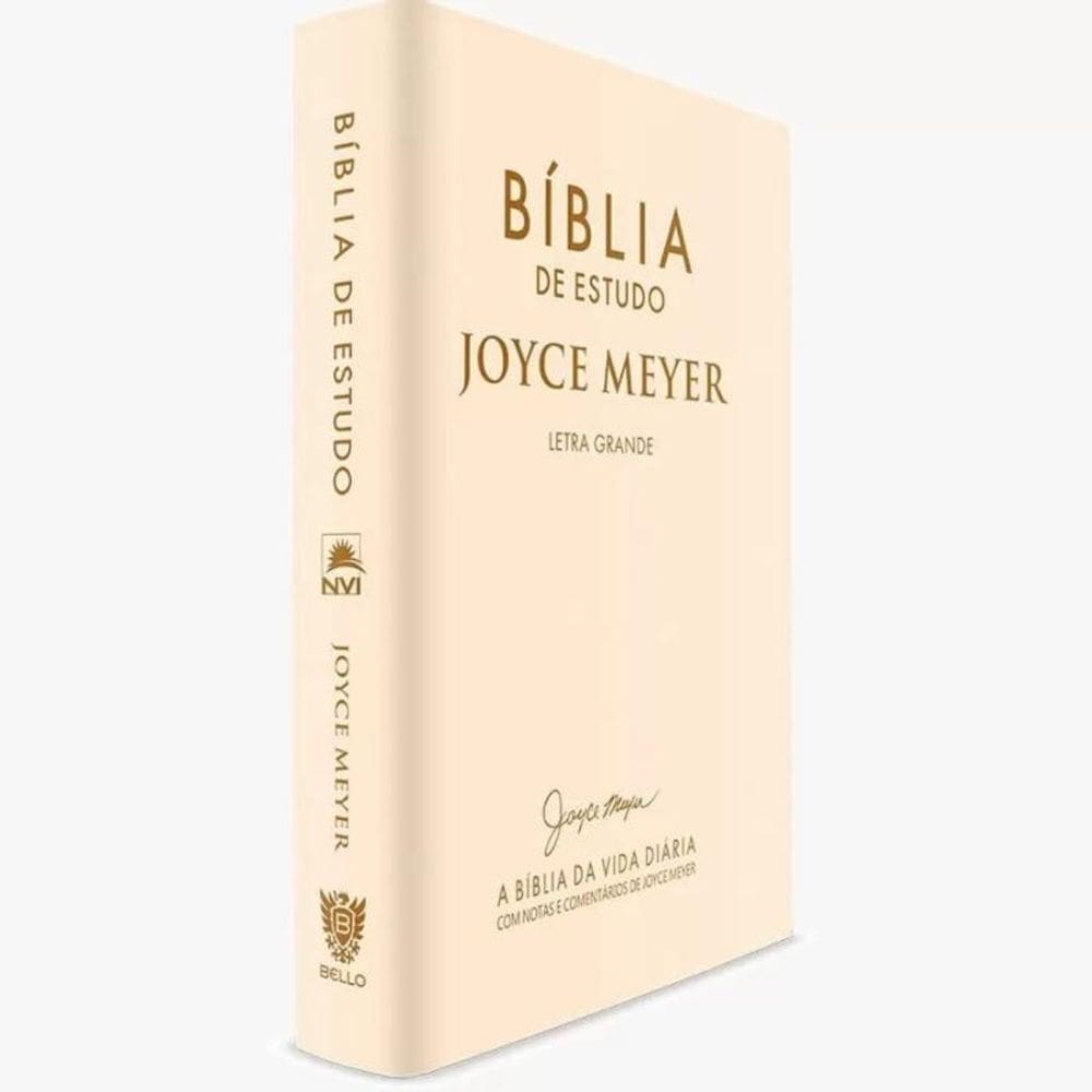 Bíblia De Estudo Joyce Meyer: Dourada - Letra Grande