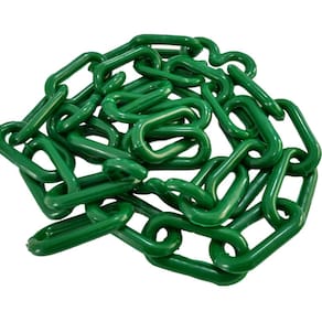 Corrente Plastica Chuva Isolamento 50 Mt Tamanho P Verde