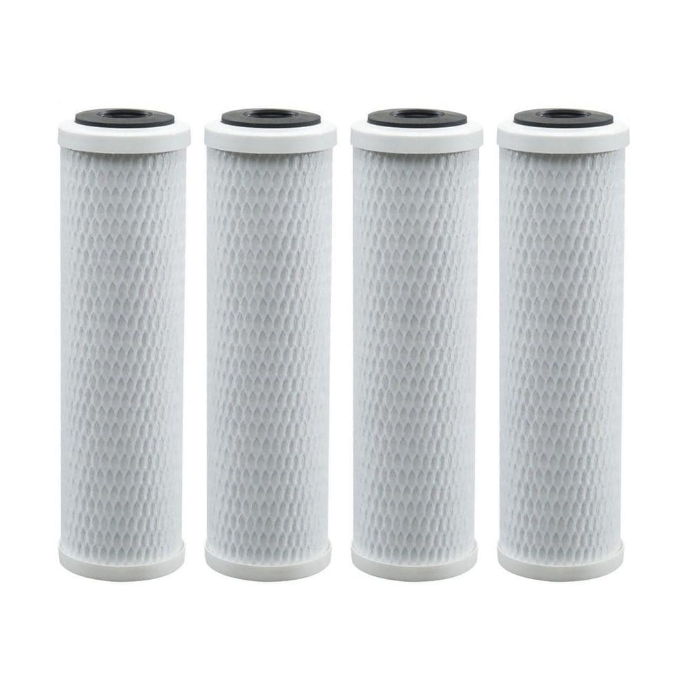 Kit 4 Filtro Refil Carbon Block 10X2.1/2 10 Micras