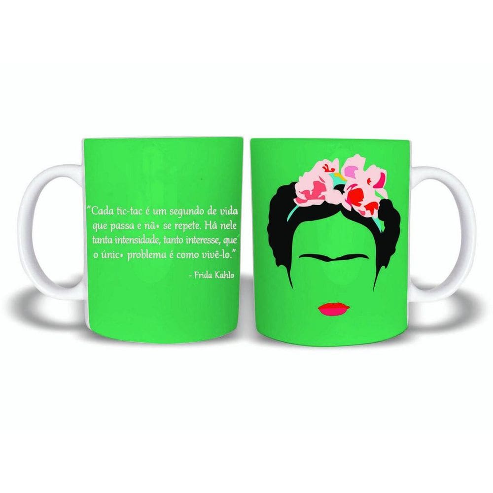 Caneca Frida Kahlo Frases 325Ml Cerâmica