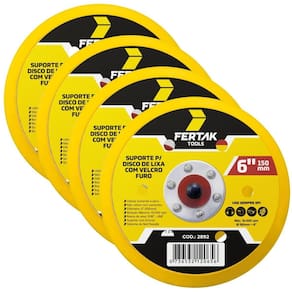 Suporte Para Disco De Lixa Aderente 150Mm 6 Furos 04 Un