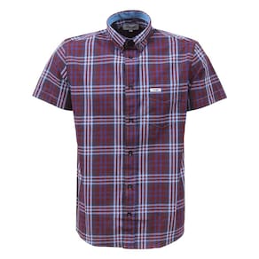 Camisa Masculina Xadrez Roxa Manga Curta Wrangler 37792