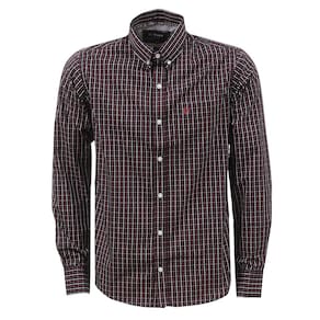 Camisa Masculina Xadrez Manga Longa Preta Tuff 37768