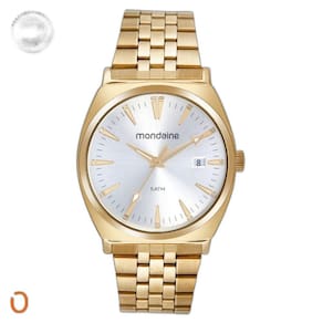 Relógio Mondaine Feminino 32541Gpmvde1 Dourado F Cinza