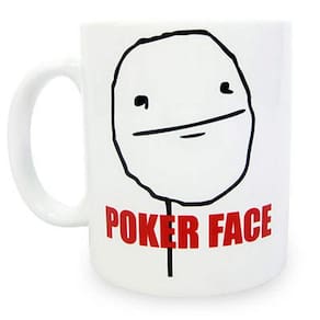 Caneca Meme Poker Face