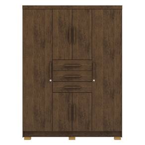 Guarda Roupa Casal 151 cm 6 Portas 3G 10020 Imbuia VLR