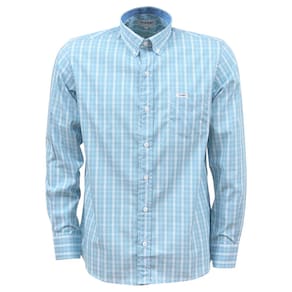 Camisa Masculina Xadrez Azul Manga Longa Wrangler 37784