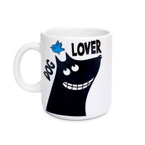 Caneca Porcelana Branca Pet Dog Lover 270ml
