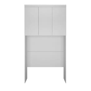 Modulado Aéreo Solteiro 3 Portas - Linea-Branco - Móveis Novo Horizonte