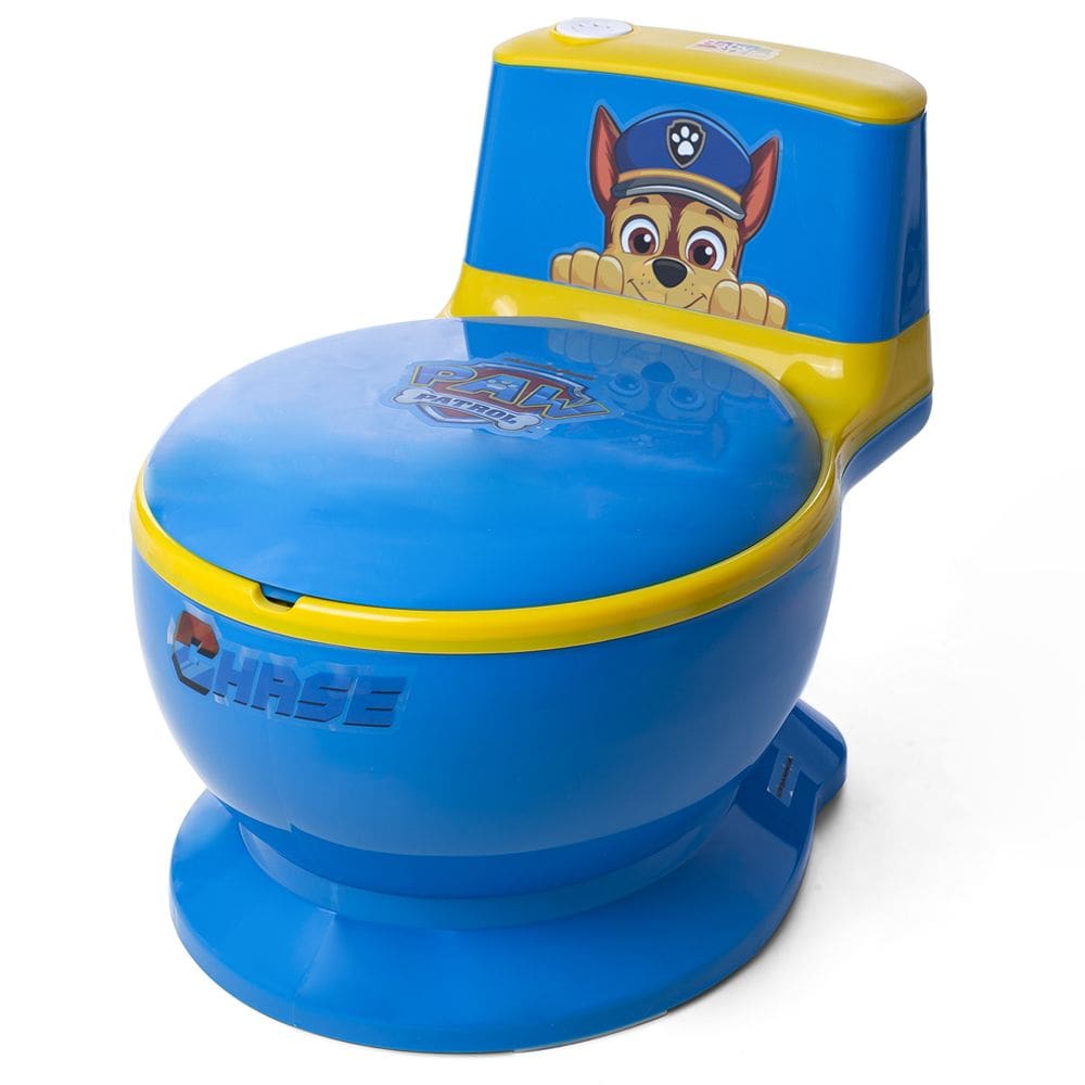 Penico Infantil Privadinha Vaso Sanitário Troninho Musical com Som de Descarga Patrulha Canina Azul Menino Chase