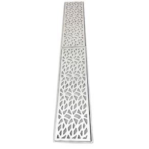 Ralo 15x100 Garden Alumínio com Tela Anti Insetos e Aro Porta Grelha Piscina Quintal 15cm x 100cm