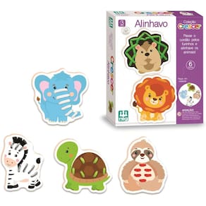 Jogo Infantil Educativo Alinhavo Animais Coleção Linha Kit