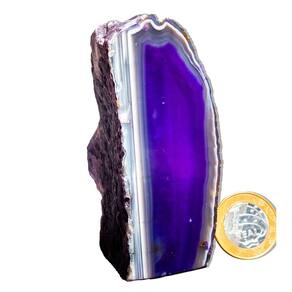 01 Geodo de Ágata Lilás 250 a 300g 7 a 12cm Classe B