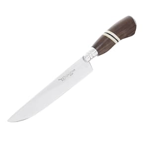 Faca em Aço Inox com Cabo de Madeira e Osso com Bainha Facas Gaúcha 30142
