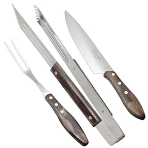 Conjunto para Churrasco 3 Peças Inox Tramontina 30217