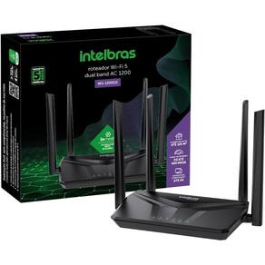 Roteador Dual Band Wifi W5 1200g Gigabit 4 Antenas In Mesh Intelbras