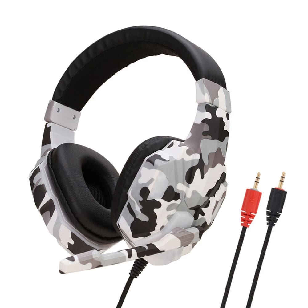 Fone de Ouvido Headset Gamer Camuflado Militar Som Imersivo