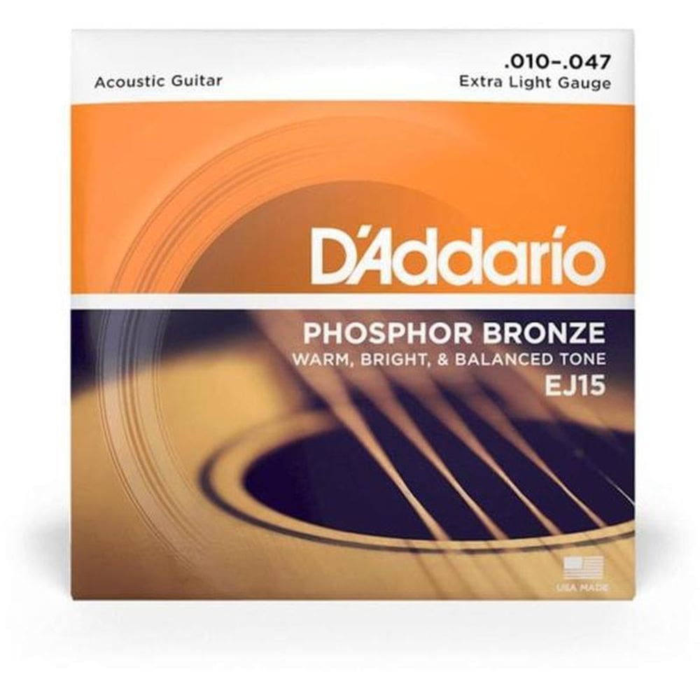 Encordoamento Violão Aço .010-.047 Phosphor Bronze Ej15 D