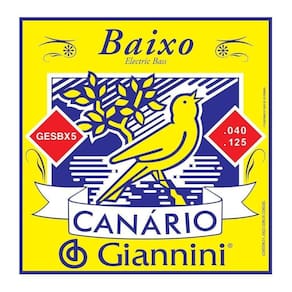 Encordoamento Giannini Canário Baixo 0,040 Gesbx5 5 Cordas
