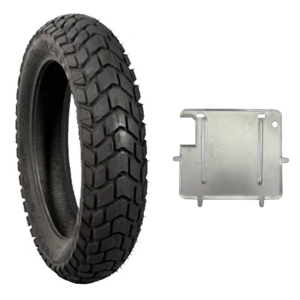 Pneu Xre 190 Bros 150 Bros 160 110/90-17 60p Mt60 uso com camara Pirelli + Suporte placa
