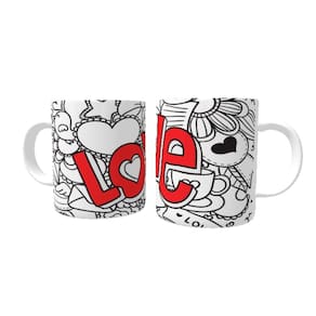 Caneca De Porcelana Love