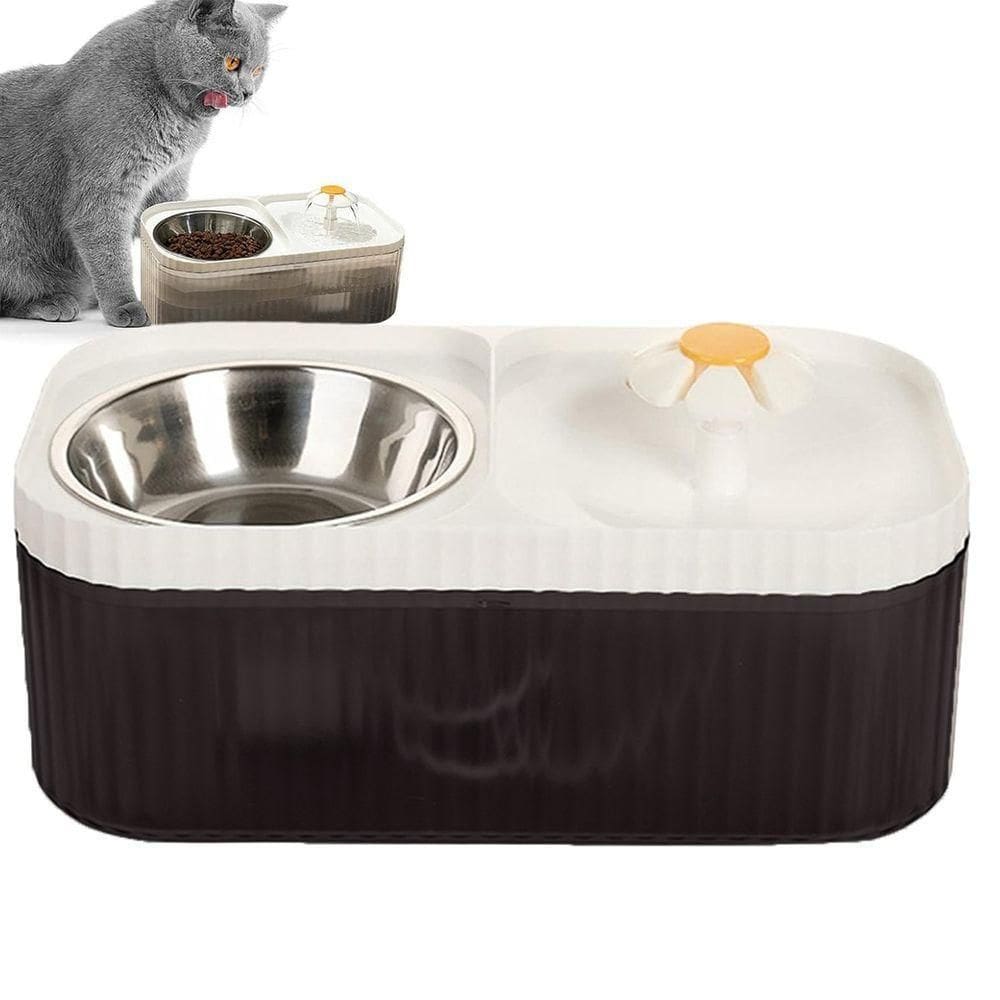 Bebedouro Comedouro Flor Gato Cachorro Filtro Agua Potavel Raçao Comida Silencioso Saudavel Bem Estar