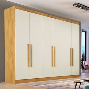 Guarda Roupa Casal 6 Portas 4 Gavetas Oslo Made Marcs