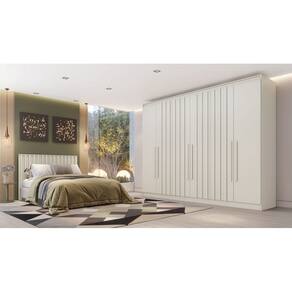Guarda Roupa Casal Ripado 6 Portas Oxford Made Marcs