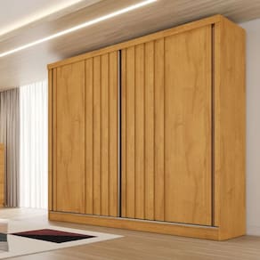 Guarda Roupa Ripado 2 portas Galati-Peroba Made Marcs
