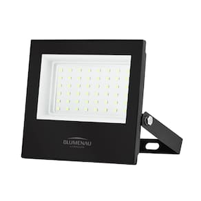 Refletor LED Play 50W Alumínio Bivolt IP66 Luz Verde Blumenau Iluminação