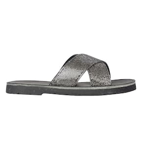 Sandália Santa Lolla Rasteira Cristal Tiras