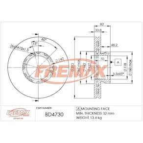 Disco De Freio Ventilado Dianteiro Fremax / Lo 914 / 914 C