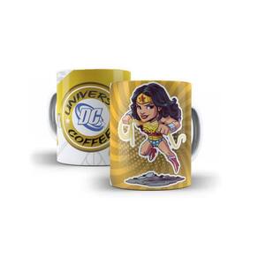 Caneca Mulher Maravilha Cartoon Geek Premium