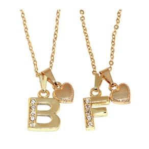 2 Colares Best Friends Eternas BF Amizade Folheado Ouro 18k