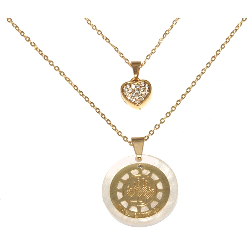 Colar Cordão Duplo Profissão Economia Folheado 18k